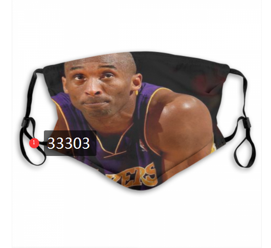 2021 NBA Los Angeles Lakers #24 kobe bryant 33303 Dust mask with filter->nba dust mask->Sports Accessory